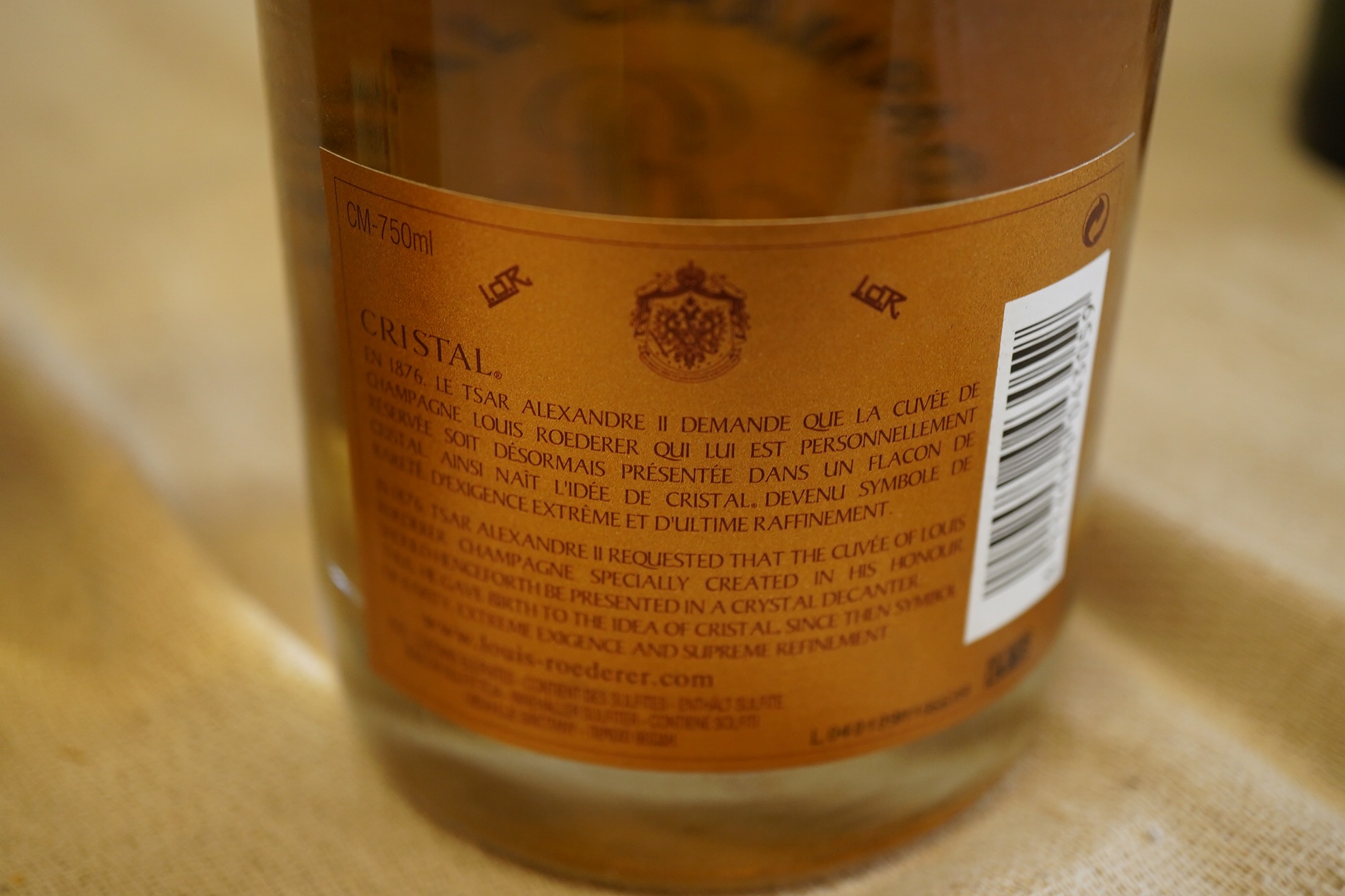 Champagne: Louis Roederer, Cristal, 2006